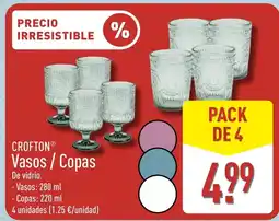 ALDI CROFTON Vasos / Copas oferta