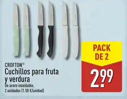ALDI CROFTON Cuchillos para fruta y verdura oferta