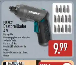 ALDI FERREX Destornillador 4 V oferta