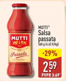 ALDI MUTTI Salsa passata oferta