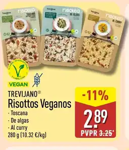 ALDI TREVIJANO Risottos Veganos oferta