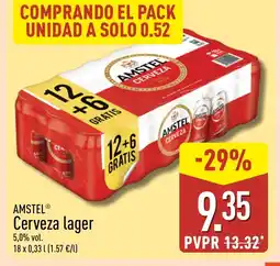 ALDI AMSTEL Cerveza lager oferta