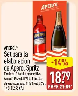 ALDI APEROL Set para la elaboración de Aperol Spritz oferta
