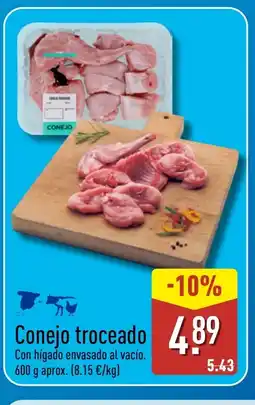 ALDI Conejo troceado oferta