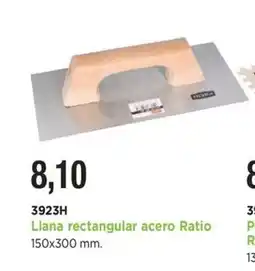 BdB Llana rectangular acero Ratio oferta