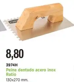 BdB Peine dentado acero inox Ratio oferta