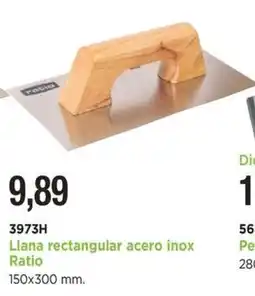 BdB Llana rectangular acero inox Ratio oferta