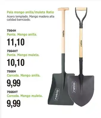Pala mango anilla/muleta Ratio