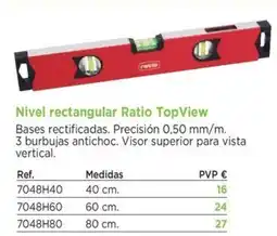 BdB Nivel rectangular Ratio Top View oferta