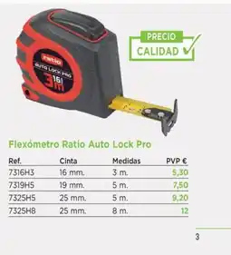 BdB Flexómetro Ratio Auto Lock Pro oferta