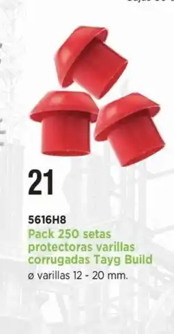 BdB Pack 250 setas protectoras varillas corrugadas Tayg Build oferta