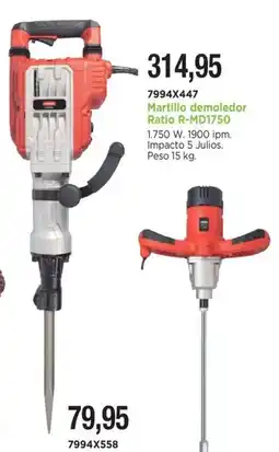 BdB RATIO Martillo demoledor Ratio R-MD1750 oferta