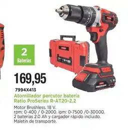 BdB RATIO Atornillador percutor batería ProSeries R-AT20-2.2 oferta
