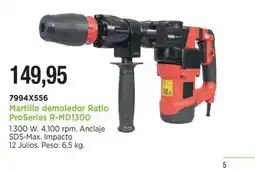 BdB Martillo demoledor Ratio ProSeries R-MD1300 oferta
