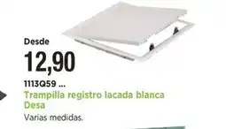 BdB Trampilla registro lacada blanca Desa oferta
