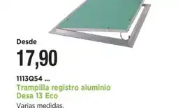 BdB Trampilla registro aluminio Desa 13 Eco oferta