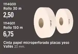 BdB Cinta papel microperforado placas yeso Vallés 23 mm. oferta