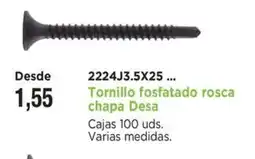 BdB Tornillo fosfatado rosca chapa Desa oferta