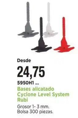 BdB Bases alicatado Cyclone Level System Rubi oferta