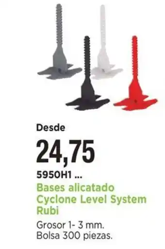Bases alicatado Cyclone Level System Rubi