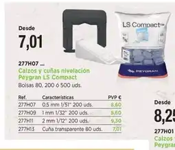 BdB Calzos y cuñas nivelación Peygran LS Compact oferta