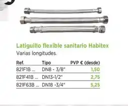 BdB HABITEX Latiguillo flexible sanitario oferta