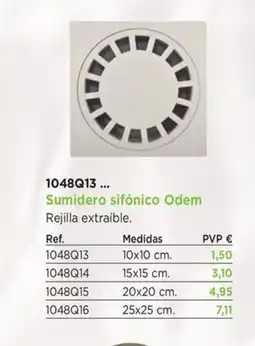BdB Sumidero sifónico Odem oferta