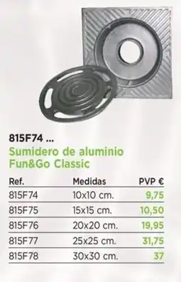 BdB Sumidero de aluminio Fun&Go Classic oferta