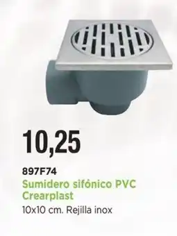 BdB Sumidero sifónico PVC Crearplast oferta