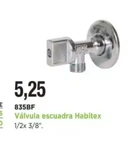 BdB HABITEX Válvula escuadra oferta