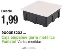 BdB Caja empalme garra metálica Famatel oferta