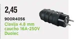 BdB Clavija 4.8 mm caucho 16A-250V Duolec oferta