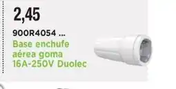 BdB Base enchufe aérea goma 16A-250V Duolec oferta