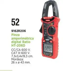 BdB RATIO Pinza amperimétrica digital HT-206D oferta