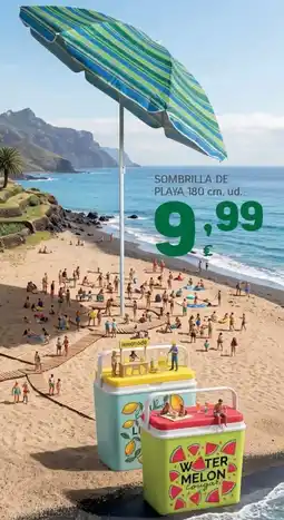 HiperDino Sombrilla de playa oferta