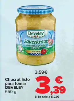 Carrefour DEVELEY Chucrut listo para tomar oferta
