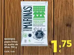 HiperDino Marinas papas fritas en aceite de oliva oferta