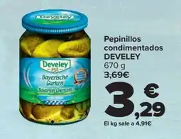 Carrefour DEVELEY Pepinillos condimentados oferta