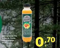 HiperDino SAN BENEDETTO zumo de frutas zero o mango oferta