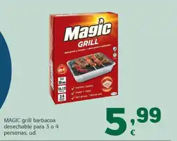 HiperDino MAGIC grill barbacoa desechable para 3 o 4 personas oferta