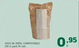 HiperDino Vaso de papel compostable oferta