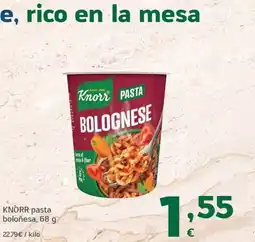 HiperDino KNORR pasta boloñesa oferta