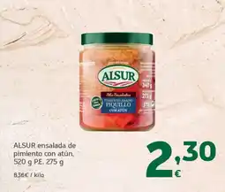 HiperDino ALSUR ensalada de pimiento con atún oferta