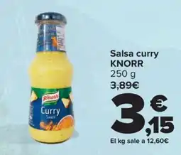 Carrefour KNORR Salsa curry oferta