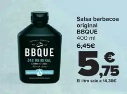 Carrefour BBQUE Salsa barbacoa original oferta