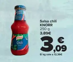Carrefour Salsa chili KNORR oferta