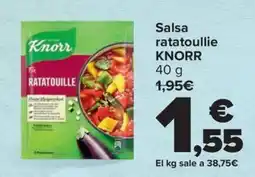 Carrefour Salsa ratatoullie KNORR oferta