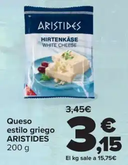 Carrefour ARISTIDES Queso estilo griego oferta
