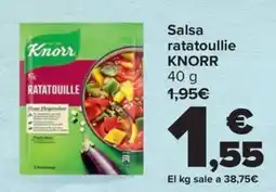 Carrefour KNORR Salsa ratatoullie oferta