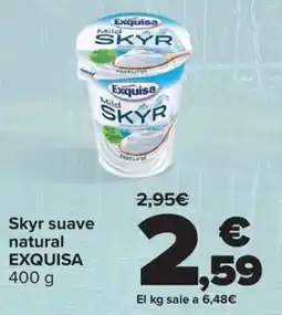 Carrefour EXQUISA Skyr suave natural oferta
